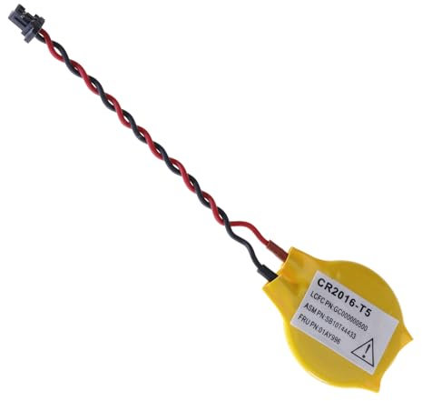 LeFix Batterie CMOS RTC compatible avec Lenovo Thinkpad X1 Carbon Gen 7,8,9,10,11,12|X1 Yoga Gen 4,5,6,7,8|T14s Gen 1 2 3 4|T14 Gen 1 2|T16 Gen 1 2, CR2016 01AY996