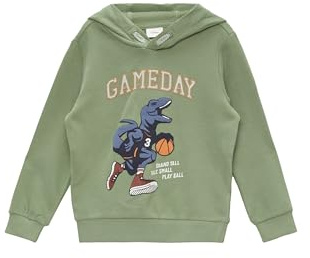 s.Oliver Kapuzen-Sweatshirt mit gummiertem Print