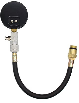 Shkalacar 0-300 PSI Motor Zylinder Kompressions Tester Kit, Kompressionsprüfer mit Lufthalteventil, Manometer Rückstellknopf, Motorrad Kompression prüfen meßen für 14mm-18mm Zündkerzengewinde