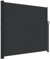 vidaXL Toldo Lateral Retráctil, Pantalla de Privacidad, Toldo Resistente al Agua Rayos UV, Toldo Lateral para Jardín Patio Balcón, Negro