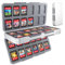 KOPBTBOY Giochi Custodia per Nintendo Switch, Custodia portatile per schede di gioco Switch OLED con 24 slot per schede di gioco e 24 slot per schede Micro SD(48, white)