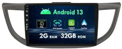 MISONDA [2G+32G] 10inch IPS [Built-in Carplay+GPS ] Android 13 Car Radio Stereo Suitable for Honda CRV 2012-2016 Free Camera Support SWC 4G RDS WiFi DAB Head Unit