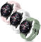 Xisair 3 Correas Compatibles con Honor Watch GS 4 Correa de Silicona Deportiva Honor Watch GS 3 / Honor Watch GS 4Pro / Honor Watch GS Pro Correa, Correas Transpirable y Cómoda para Hombre Mujer