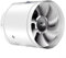 HEBEOT Inline Duct Fan Ventilation Two-Way Switch Ventilation Fan 7 Pieces Of Metal Reinforced Wind Blades Exhaust Fan Kitchen Household(white)