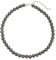 Leslii Damen-Kette Reflective Pearl kurze Perlen-Kette Magic 3D-Effekt Ø 10mm Collier (Grau)