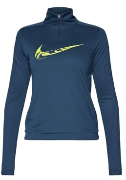 Nike Damen Swoosh Dri-fit 1/4-zip Lauf Mid Layer T-Shirt (1er Pack)
