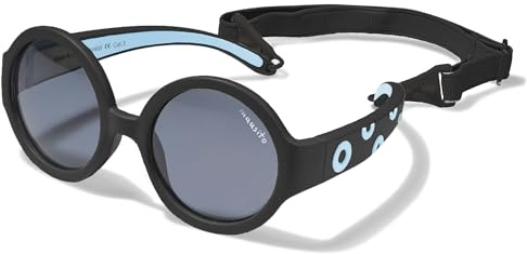 Mausito Sonnenbrille Kinder (6-24 Monate/2-5 Jahre) | Flexibel mit UV400 | Rahmen aus flexiblem TPEE | Leichtes Material mit verstellbarem/abnehmbarem Band für bequemen Sitz | Europäisches Design