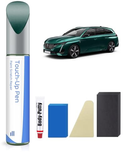 PARTS4EV EBK Bleu Avatar Nacre Métallique/Avatar Blue Kit de Peinture de retouche pour Peugeot Correspondance exacte - Réparation des rayures et des écaillures