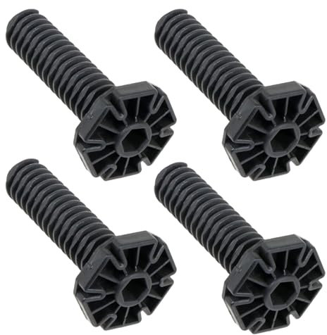 SPARES2GO Adjustable Leg Screw Foot for Kenwood Dishwasher KDW45 KDW60 KID45 KID60 (Pack of 4 Feet)