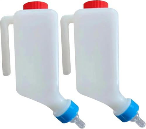 2 X Lamb Feeding Bottle, Animal Lamb Milk Bottle, Goat Milk Feeder, Nursing, Goat Feeder Nursing Bottles For Feeding Dogs, Cow, Sheep And Lambing