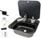 Fregadero De Cocina Plegable Para Caravana, De Acero Inoxidable, Cuadrado, Con Tapa Abatible Un Solo Seno, Para Caravanas Casas Pequeñas Ahorra Espacio Para Lavar Platos