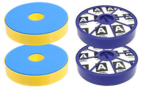 First4spares Kit de Filtres Lavable Pré Moteur et Après Moteur, Allergie HEPA Kit de Filtres pour Aspirateurs Dyson DC19 DC20 DC29 (2 de Chaque)