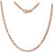 SilberDream Halskette 925 Silber vergoldet 45cm Erbskette oval Rose D1SDK26045E