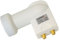 PremiumX Twin LNB pour 2 utilisateur - Convertisseur de Signal TV avec Protection météorologique - LNB Satellite numérique Blanc - DVB-S2 8K UHD 4K Full HD