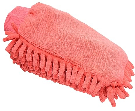 LINCOLN Microfibre Grooming Mitt - Red