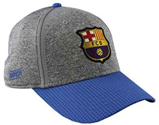 Kappe FC. Barcelona Grey - Produkt Lizenziert - Einstellbare erwachseneGröße