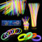 Bastoncini Luminosi di Alta qualità con connettori per Realizzare Braccialetti da Polso con Collana al Neon, Bastoncini Luminosi a Colori Misti per Forniture per Feste per Bambini, 50 Pezzi