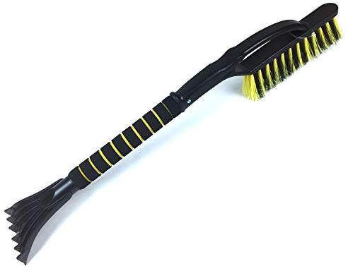 Amtra Auto Schneebesen Eiskratzer und Softgriff XL Schneefeger + Eisschaber 65cm