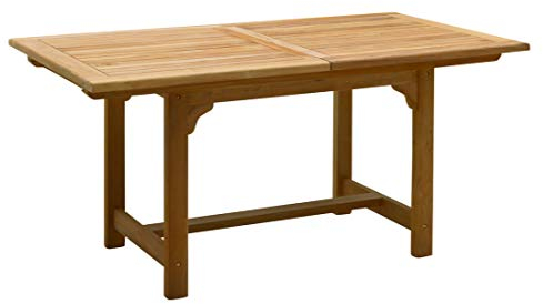 LC Wholesaler Teakholz Tisch Riva Ausziehtisch rechteckig 150/200 Esstisch Gartentisch