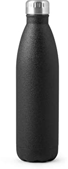 H&h bottiglia termica inox 18/10 nero lt 0,75