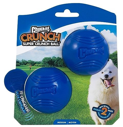 Chuckit! Crunch Ball Hundespielzeug, mittelgroß, 2 Stück