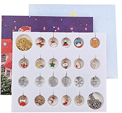 Wirlsweal 24 Stück/Set Weihnachtskalender, Weihnachts-Countdown-Adventskalender – Weihnachts-Countdown-Kalender – Weihnachts-Countdown-Kalender-Set
