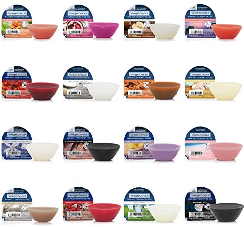 Yankee Candle Wax Melts, Mixed Popular Fragrances, Up to 8 Hours Fragrance, Mixed Bundle, 16 Count