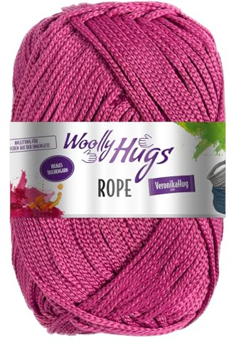 Woolly Hugs ROPE 200 g vielseitiges und ideales Taschengarn 140 m, Farbe:043 - fuchsia