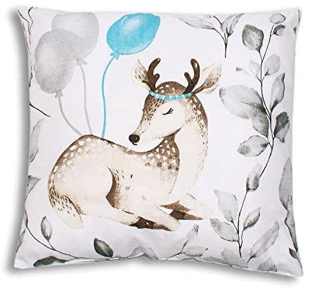 PaLulli Cuscino in Cotone con Motivo Selezionato - Accessorio per Tenda Tipi, Cameretta dei Bambini, per Interni e Ragazze