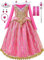 Aoiviss Filles Rose Princesse Costume Princesse Robe Fête Déguisement Halloween Anniversaire Cosplay avec Accessoires 120