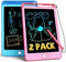 TEKFUN 2 Lot Tablette D'éCriture LCD Pour Enfants,8,5 Pouces Tablette Dessin de Cadeaux RéUtilisables,Jouets éDucatifs Pour Enfants Cadeau D'Anniversaire pour GarçOns Filles 3 4 5 6 7 8 ans