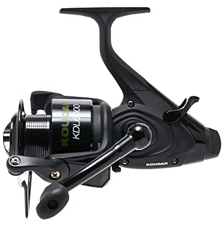 WESTLAKE Kougar KDL 6000 Freespool Reel Matt Black | 3 SUS Ball Bearings, 920mm Retrieve, Hit and Run System, Front Drag, Forged Aluminium Spool