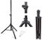 1,5m Dreibein Stativ Stahl für Sat Anlage mit 3x Zeltheringe SAT Tripod Ständer Satelliten Schüssel Antennenstativ für Camping, Balkon, Garten, Terrasse, Wohnmobil (Stahl)