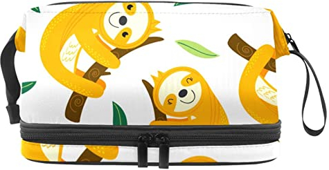 Kosmetiktasche Faultier Makeup Organizer Tragbare Kosmetiktaschen Aus Leder Makeup Boxen
