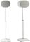 Sanus Height Adjustable Speaker Stands for Sonos Era 300™ - 17 Height Adjustment Sonos Stand Includes Carpet Spikes & Rubber Pads - Easy DIY Install Comes w/All Hardware - White Pair