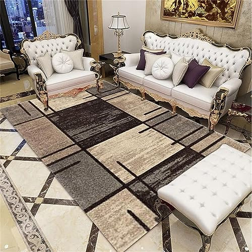 RUGMRZ Teppichboden Auslegware Geometrisches Muster im Wohnzimmer Home deko Mehrfarbig teppiche Wohnzimmer tepiche für kinderzimmer Teppichboden Auslegware balkondeko200x274CM