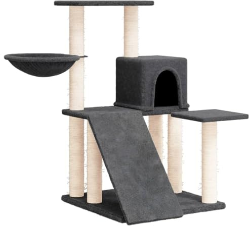 vidaXL Kratzbaum mit Sisal-Kratzsäulen 82cm Katzenbaum Katzen mehrere Auswahl