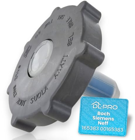 DL-pro Tapa para depósito de sal compatible con Siemens Bosch Neff 165383 00165383 para lavavajillas, lavavajillas
