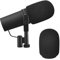 kwmobile Bonnette microphone compatible avec Shure SM7B / SM27 / PGA27 bonnette - Housse en mousse pour microphone - noir