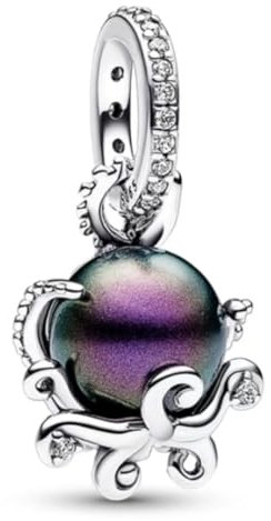 GHMIOU Charms 925 Sterling Silber 5A Zirkonia Charm Anhänger für Armband Charm Bead Pendant für Europäische Armbänder Halsketten Schmuck Geschenk für Damen Frauen (Ursula)