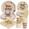 DANXIAN Wizard Geburtstags Deko, Magischer Wizard Partygeschirr Set, Wizard Pappteller Kindergeburtstag, Happy Birthday Deko Partyzubehör Pappteller für Geburtstagsdeko Junge Mädchen Partys 20 Gäste