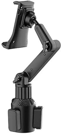 Fancial Truck Cup Holder Car Tablet Holder, 360° Adjustable 15 Inch Long 2 Arm Mount