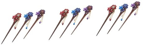 MAGICLULU 9 Pz Tornante bastoncino per fermaglio per da sposa viola amazifit red molletta bacchette cinesi per bastoncini per chignon per nappa panino