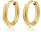 Made by Nami Kleine Creolen Damen Ohrringe Gold aus Edelstahl Wasserfester Schmuck Geschenk Mama (8 mm, Gold)