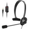 NOPOXA Casque USB avec microphone simple face pour PC/ordinateur portable/ordinateur