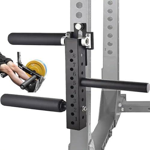 ROGHA Seated Leg Extension Equipment Leg Muscle Group Training Positive and Negative Can Practice Fitness Squat Rack Accessories, Adjustable Plate Loaded Leg Extension,50mmdiameter-26mm