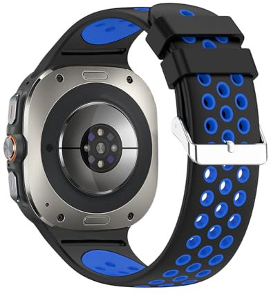 SimpleThings Cinturino sportivo in silicone per Samsung Galaxy Watch Ultra 2025/2024, cinturino di ricambio poroso e traspirante, compatibile con Galaxy Watch Ultra 2/1 47 mm, uomini e donne Work Out