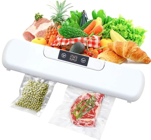 Envasadora al Vacio, para Uso Doméstico y Comercial Maquina al Vacio de Alimentos Alimentos Secos, Incluye 10 Bolsas de Grado Alimenticio