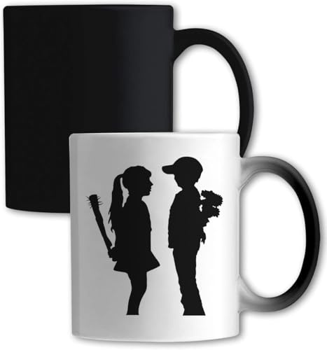 Banksy Street Art Heartbreaker And Sad True Love Keramiktasse Magische Tasse Weiß