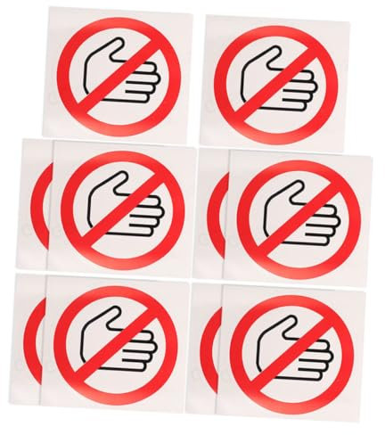 Gatuida 1 Ensemble 1 Lot De Panneaux De Sécurité Sans Étiquette D'Avertissement De Danger Ne Pas Toucher Panneau D'Avertissement Étiquettes D'Avertissement 20 pièces